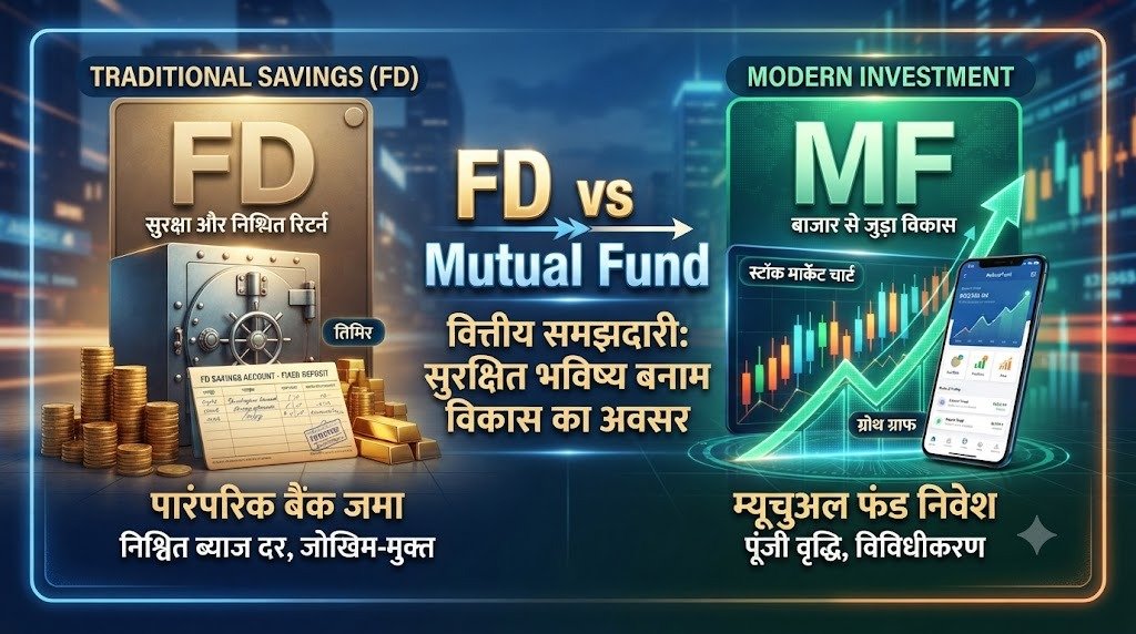 म्यूचुअल फंड (Mutual Fund) बनाम फिक्स्ड डिपॉजिट (FD)